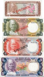 50 Cents au 5 Leones Spécimen SIERRA LEONE  1979 P.CS2 NEUF