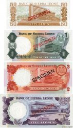 50 Cents au 5 Leones Spécimen SIERRA LEONE  1979 P.CS2 UNC
