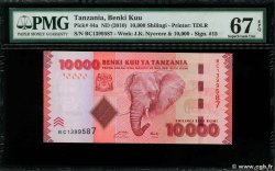 10000 Shilingi TANZANIA  2010 P.44a UNC