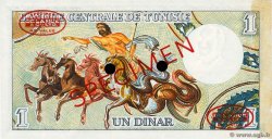 1 Dinar Spécimen TUNISIA  1965 P.63as AU