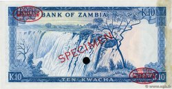 10 Kwacha Spécimen ZAMBIE  1968 P.07as SPL