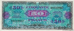 50 Francs DRAPEAU  FRANCE  1944 VF.19.01 XF+