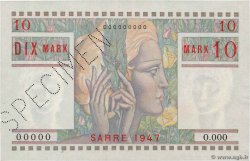 10 Mark SARRE Spécimen FRANCE  1947 VF.47.00Sp