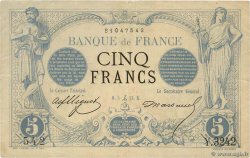 5 Francs NOIR FRANCE  1873 F.01.24 TTB