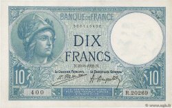 10 Francs MINERVE FRANKREICH  1925 F.06.09 VZ+