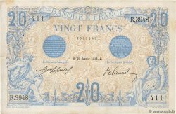 20 Francs BLEU FRANCE  1913 F.10.03 pr.TTB