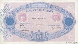 500 Francs BLEU ET ROSE FRANKREICH  1917 F.30.23 SS