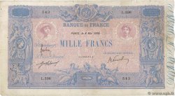 1000 Francs BLEU ET ROSE FRANCE  1908 F.36.22 pr.TB