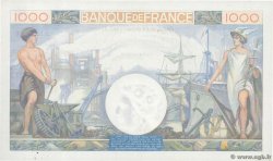 1000 Francs COMMERCE ET INDUSTRIE Numéro radar FRANKREICH  1940 F.39.01 fST+