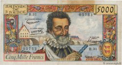 5000 Francs HENRI IV FRANCE  1957 F.49.04 F