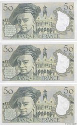 50 Francs QUENTIN DE LA TOUR Consécutifs FRANCIA  1987 F.67.13A47 q.FDC