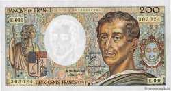 200 Francs MONTESQUIEU Fauté FRANCIA  1985 F.70.05 AU