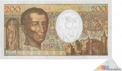 200 Francs MONTESQUIEU Fauté FRANCE  1992 F.70.12b UNC-