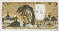 500 Francs PASCAL Épreuve FRANCE  1971 F.71.00E pr.NEUF