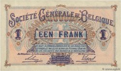 1 Franc BELGIUM  1915 P.086a UNC-