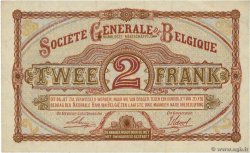 2 Francs BELGIEN  1915 P.087 fVZ