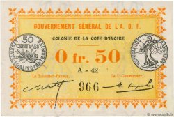 50 Centimes ELFENBEINKÜSTE  1917 P.01b ST