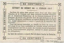50 Centimes COSTA DE MARFIL  1917 P.01b FDC
