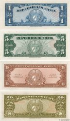 1, 5, 10 et 20 Pesos Lot CUBA  1949 P.LOT NEUF