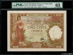 500 Francs DJIBOUTI  1927 P.09a UNC-