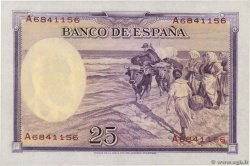 25 Pesetas SPAIN  1936 P.087b UNC-