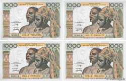 1000 Francs Lot WEST AFRICAN STATES  1980 P.103An UNC