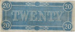 20 Dollars ESTADOS CONFEDERADOS DE AMÉRICA Richmond 1864 P.69 MBC