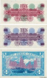 5, 10 Cents et 1 Dollar Lot ESTADOS UNIDOS DE AMÉRICA  1968 P.M064a, P.M065a et P.M068 FDC