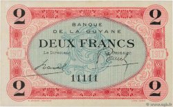 2 Francs Numéro spécial FRENCH GUIANA  1917 P.06 AU