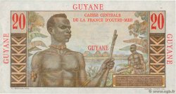 20 Francs Émile Gentil FRENCH GUIANA  1946 P.21 XF+