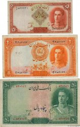 5, 20 et 50 Rials Lot IRAN  1944 P.039, 041 et 042 G