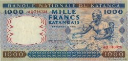 1000 Francs KATANGA  1962 P.14a fVZ