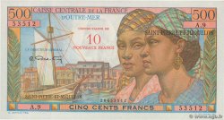 10 NF sur 500 Francs Pointe à Pitre SAINT-PIERRE UND MIQUELON  1964 P.33 fST+