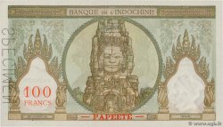 100 Francs Spécimen TAHITI  1961 P.14ds UNC