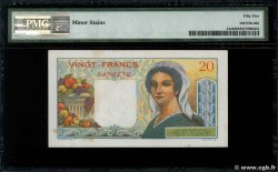 20 Francs TAHITI  1951 P.21a VZ+