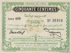 50 Centimes TúNEZ  1918 P.35 SC