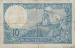 10 Francs MINERVE Petit numéro FRANCE  1916 F.06.01 TB