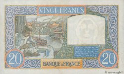 20 Francs TRAVAIL ET SCIENCE FRANCE  1940 F.12.06 pr.SUP