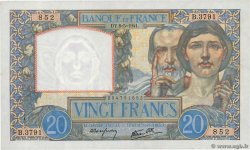 20 Francs TRAVAIL ET SCIENCE FRANCE  1941 F.12.14