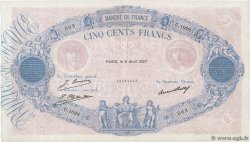 500 Francs BLEU ET ROSE FRANCE  1927 F.30.30 TTB