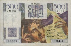 500 Francs CHATEAUBRIAND FRANKREICH  1953 F.34.13 fSS