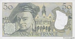 50 Francs QUENTIN DE LA TOUR Numéro spécial FRANCIA  1992 F.67.18 FDC