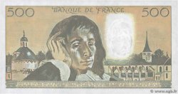 500 Francs PASCAL FRANCE  1989 F.71.42 AU+