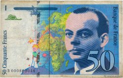 50 Francs SAINT-EXUPÉRY FRANCE  1992 F.72.01aB B