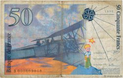 50 Francs SAINT-EXUPÉRY FRANKREICH  1992 F.72.01aB SGE