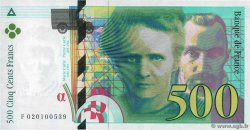 500 Francs PIERRE ET MARIE CURIE Fauté FRANKREICH  1994 F.76.01 ST