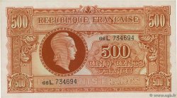 500 Francs MARIANNE fabrication anglaise FRANKREICH  1945 VF.11.01 VZ to fST