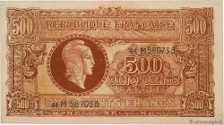 500 Francs MARIANNE fabrication anglaise Faux FRANCIA  1945 VF.11.02x AU