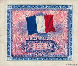 2 Francs DRAPEAU Petit numéro FRANCE  1944 VF.16.03 TTB+