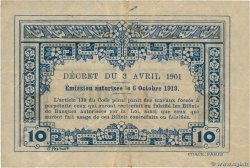 10 Cents INDOCHINE FRANÇAISE  1919 P.043 pr.TTB